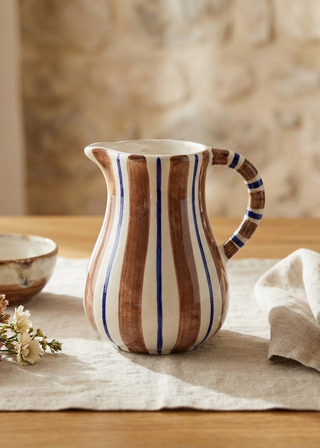 Arrábida Pitcher, Brown and Dark Blue
