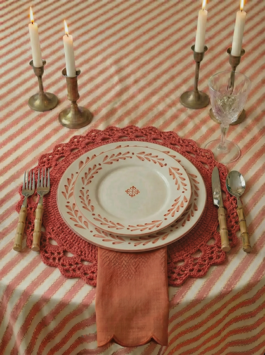 Viana Dessert Plate, Coral