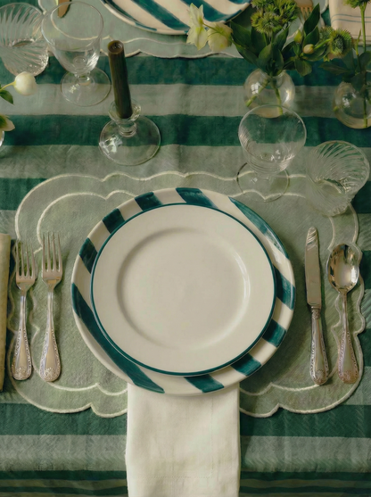 Foz Dessert Plate, Navy Blue