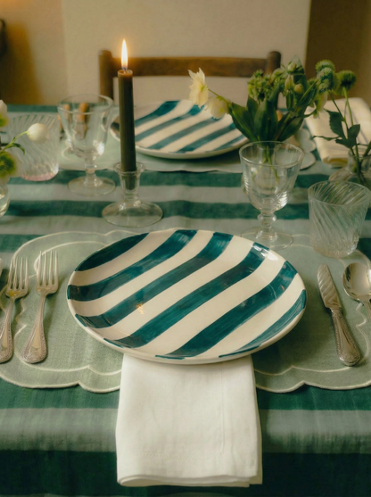 Ericeira Dinner Plate, Navy Blue
