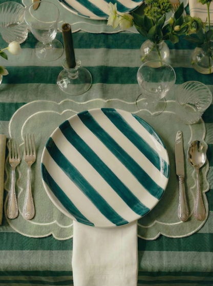Ericeira Dinner Plate, Navy Blue
