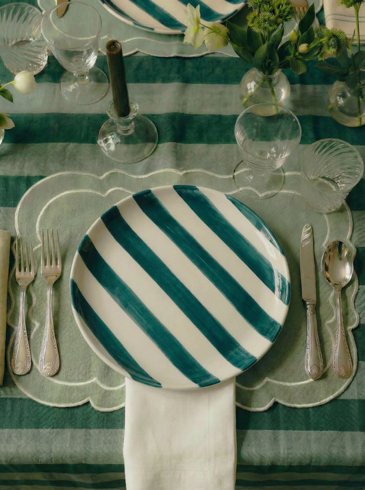 Ericeira Dinner Plate, Navy Blue