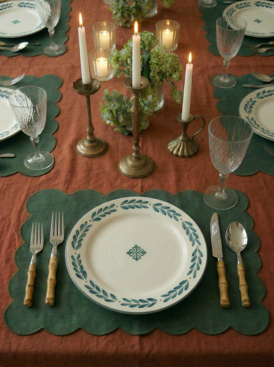 Viana Dinner Plate, Dark Blue