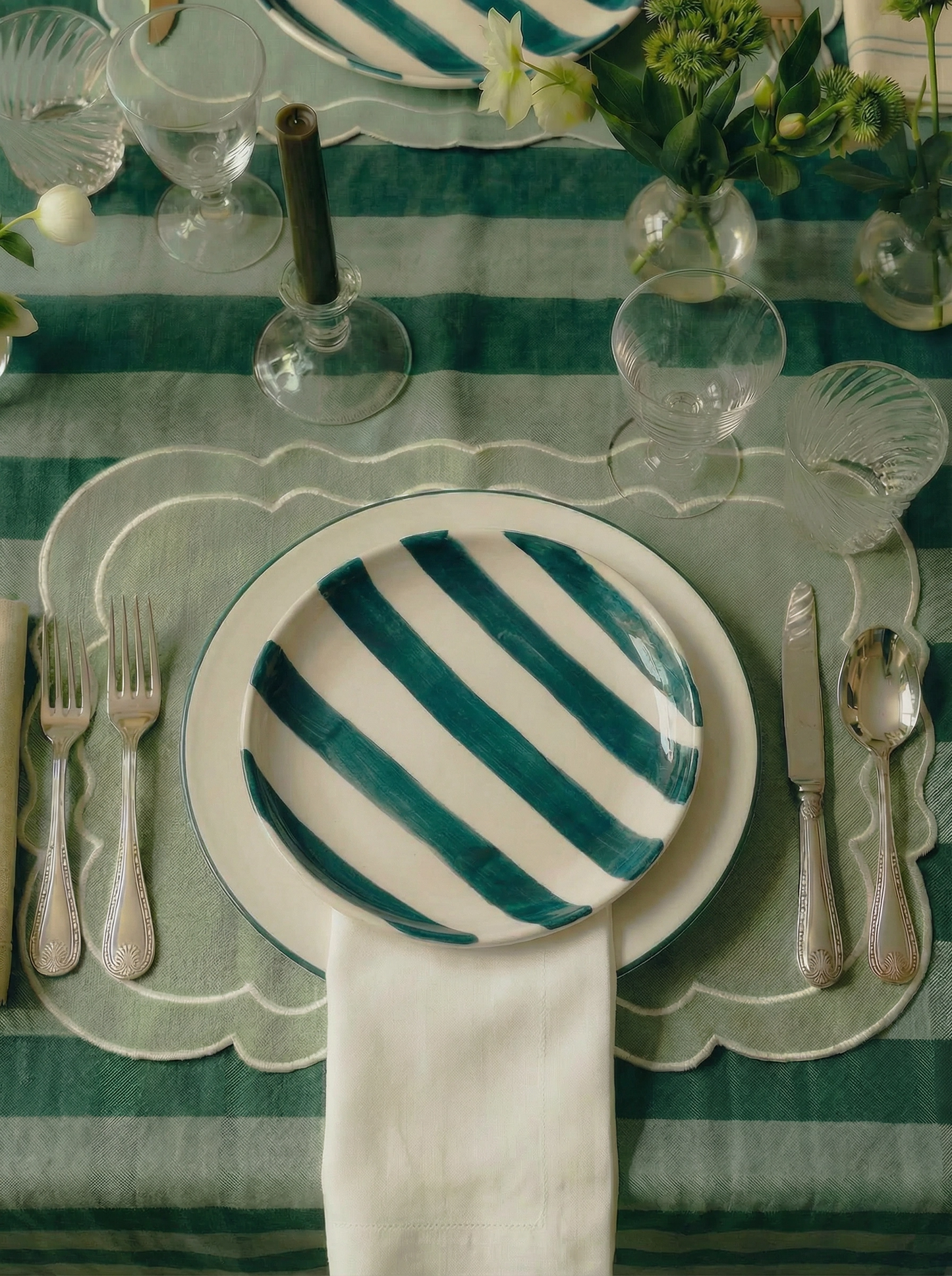 Ericeira Dessert Plate, Navy Blue